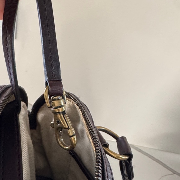 Michael Kors Vintage Dark Brown/Maroon Leather Shoulder Bag - Picture 12 of 16